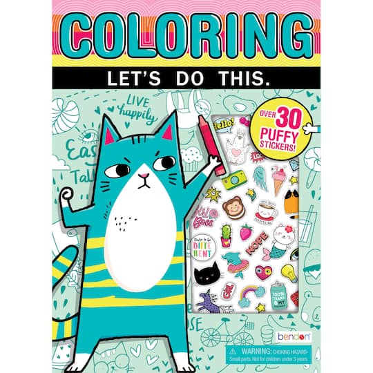 Let&#x27;s Do This: Puffy Sticker Coloring &#x26; Activity Book